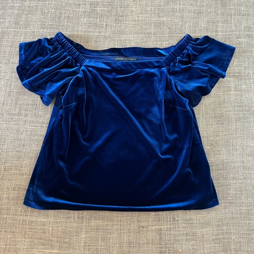 WHBM Velvet top